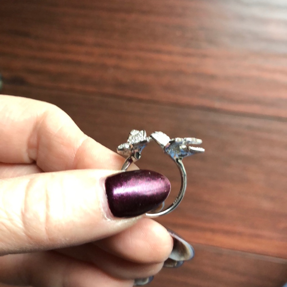 NWOT SS BUTTERFLY RING, 6-1/2 - Picture 3 of 4
